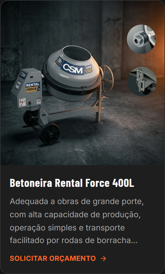 Detalhe de um cartão de equipamento no catálogo da BS LOC